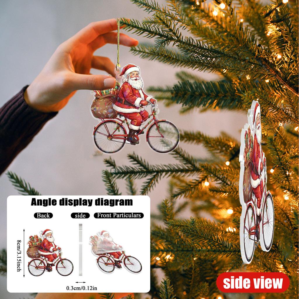 2D Christmas Ornaments, Acrylic Flat Christmas Tree, Home Decor, Christmas Tree Pendant