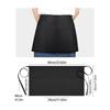 Mirhua Short Apron for Restaurants, Salons, Chefs, and Professionals with Pockets, Unisex, Black, 3 Pockets