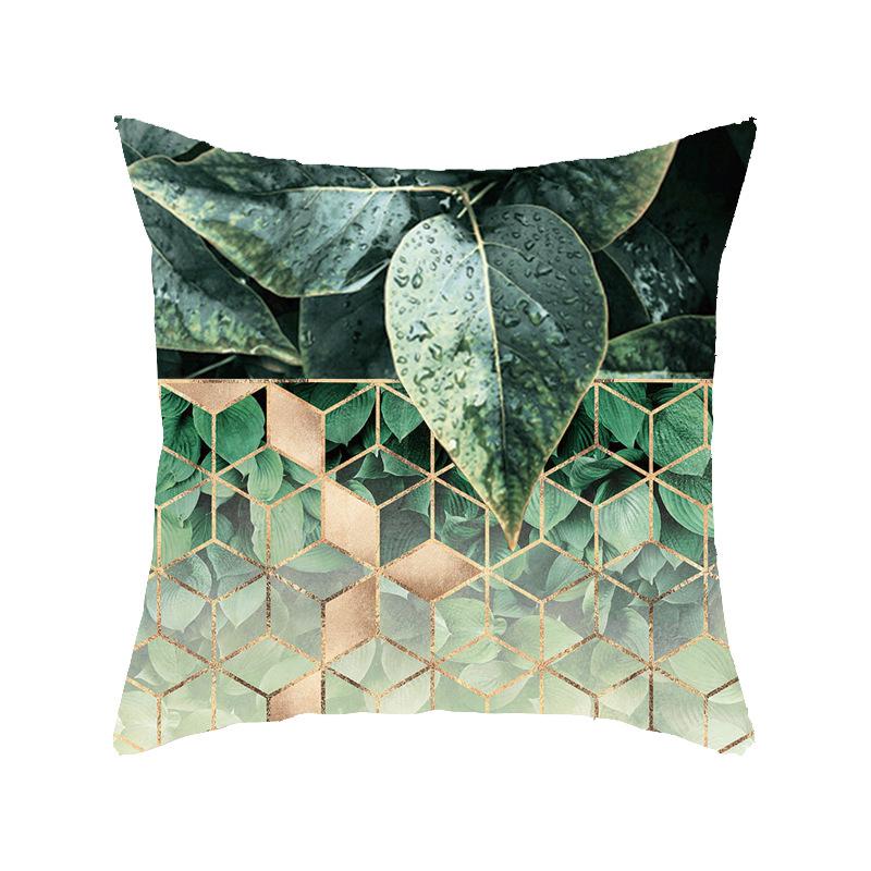 Sandstone Simple Yellow Pillow Geometric Pillow Case Plush Car Living Room Sofa Pillow Nordic