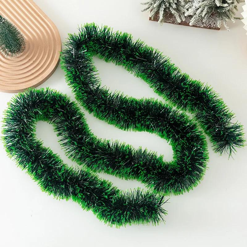 New 2 Meters Christmas Kindergarten Decoration Holiday Colorful Stripes Pulling Snowflake Edge Christmas Decorations for Home