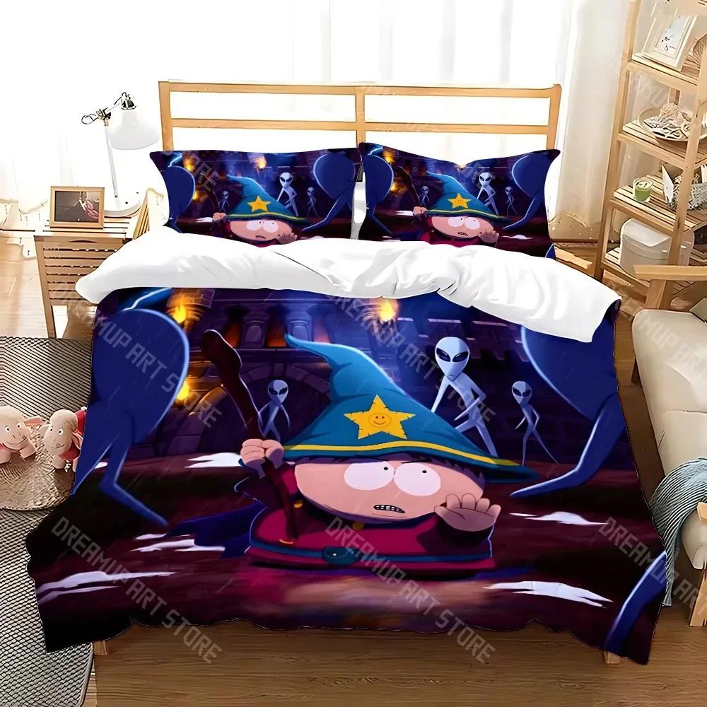 Duvet Cover South Cartoon Park Pillowcase Bedding Set Adult Boy Girl Bedroom Decoration Children Gift Single Double Large Size