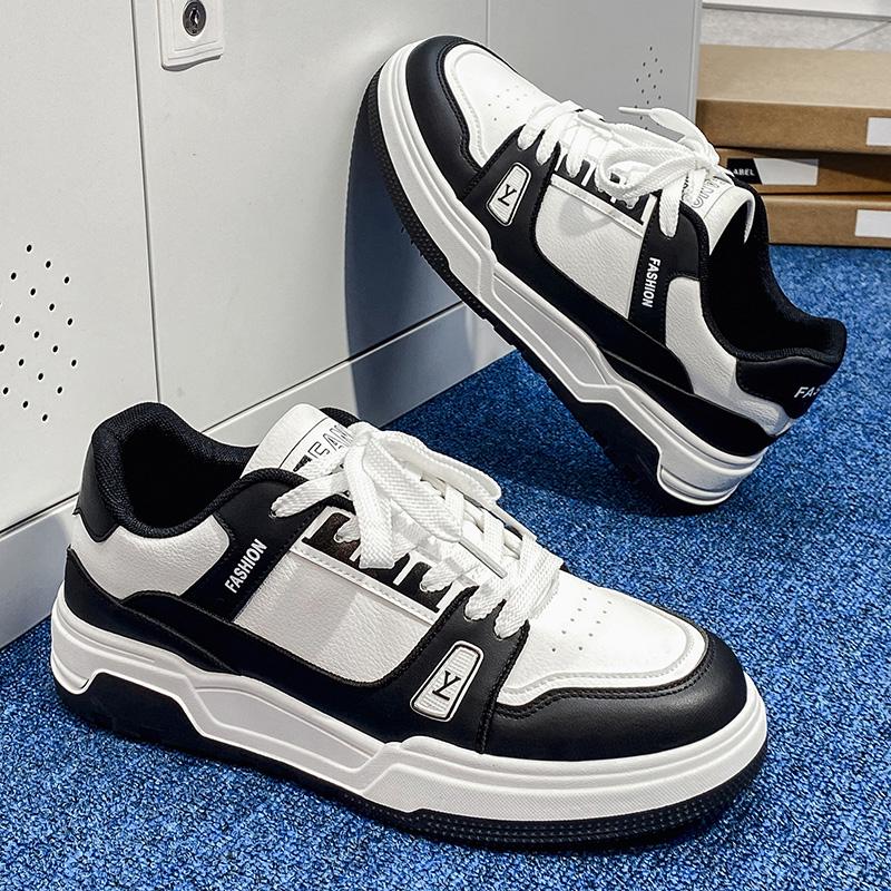 New Men's Classic Fashion Low Top Thick Sole Skateboarding Shoes Comfortable Soft Sole Basketball Sneakers