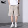 Baleno Men's S&K Series Linen Blend Shorts