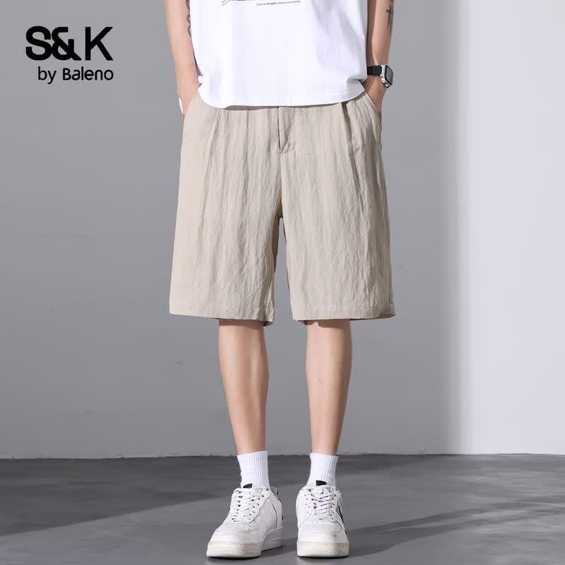 Baleno Men's S&K Series Linen Blend Shorts