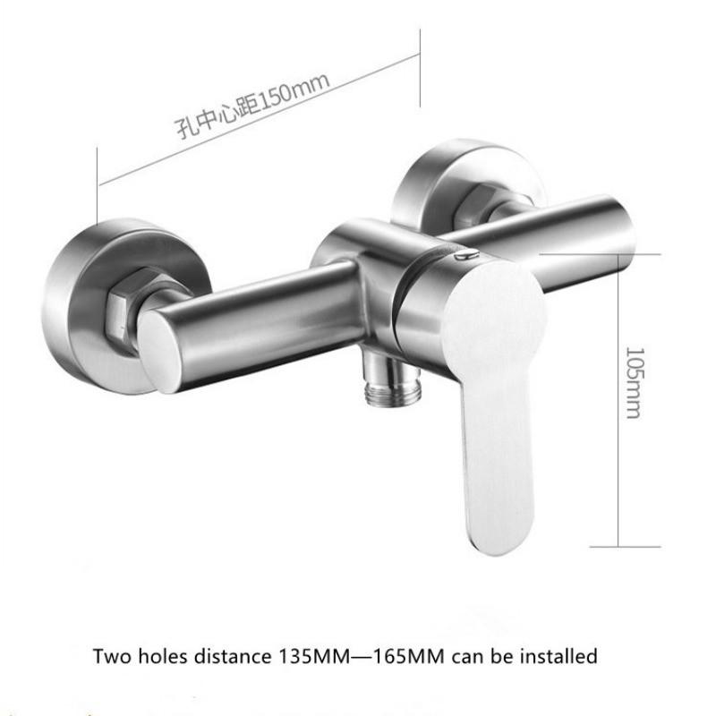 

Ceramic Valve Core Bathtub Faucet Bathroom Shower Hot and Cold Mixing Valve Water Tap Stainless Steel Shower Faucet