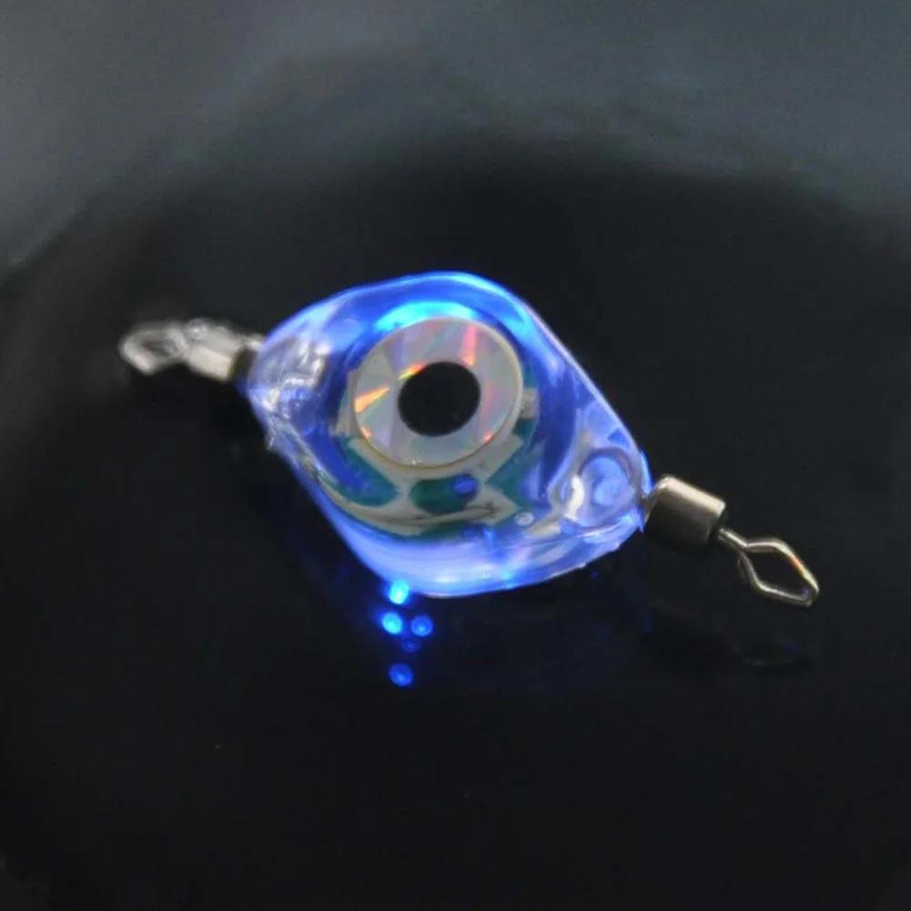 1-4pcs Mini Fishing Lure Light LED Attracting Fish Light Underwater Eye Shape Fishing Squid Fishing Bait Luminous Lure