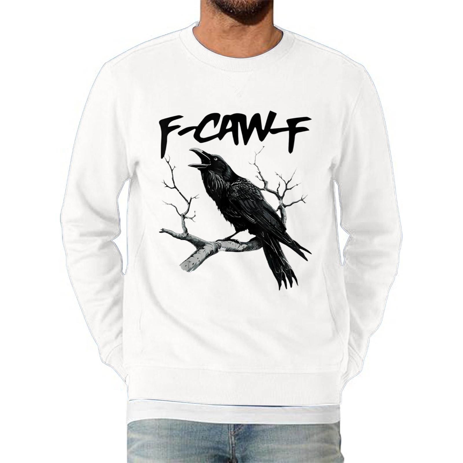 

Мужская мода повседневный принт с коротким рукавом круглый вырез пуловер топы XL белый