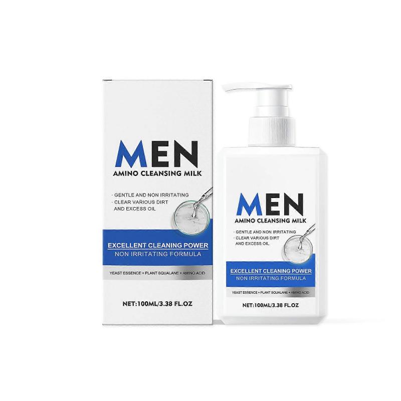 Men's Deeply Cleanser Cleansing Gentle Skin Care Calming Nourishing Face Moisturizing Facial Cleanser LA953