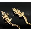 Metal Crocodile Brooch Retro Gold Series Suit Shirt Jacket Coat Collar Pin Fashion Advanced Sense Clothing Accessories Pin Gifts