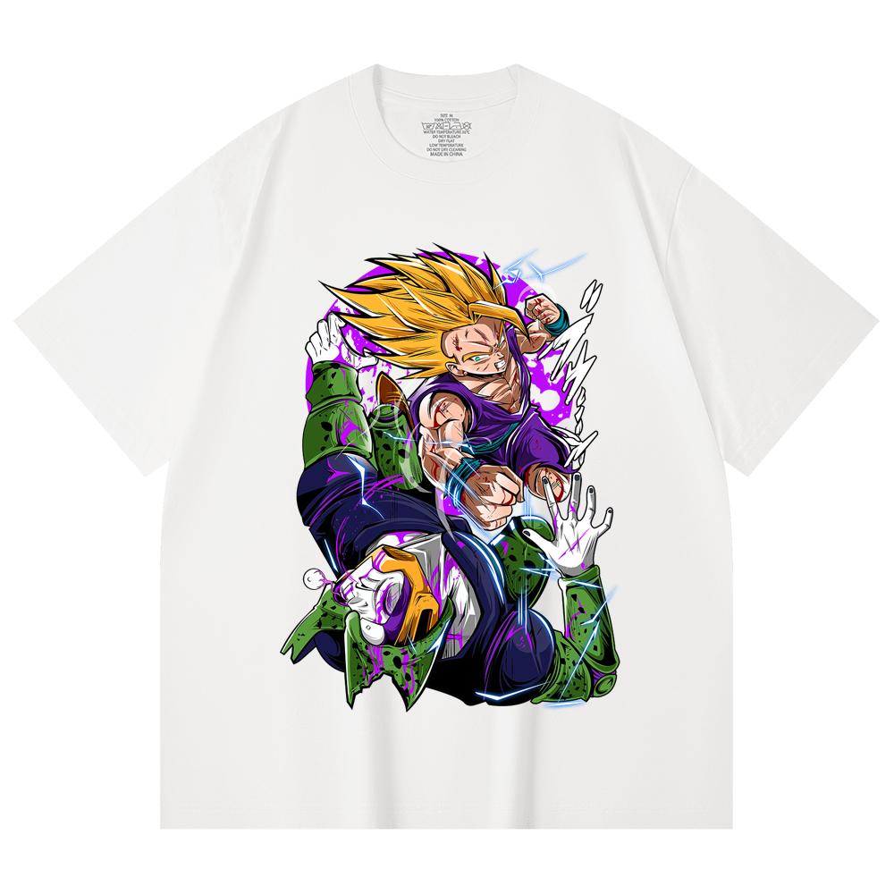 230 Gsm 100% Cotton Dragon Ball V30 Gohan Cell Print Unisex Heavy Cotton T Shirt