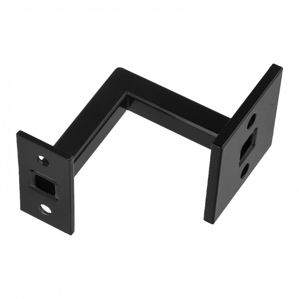 Black Hand Rail Bracket Stainless Steel for Staircase Wall Installation