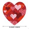 500 Pieces Funky Heart Stickers Self Decorative Sealing Labels Valentine's Day