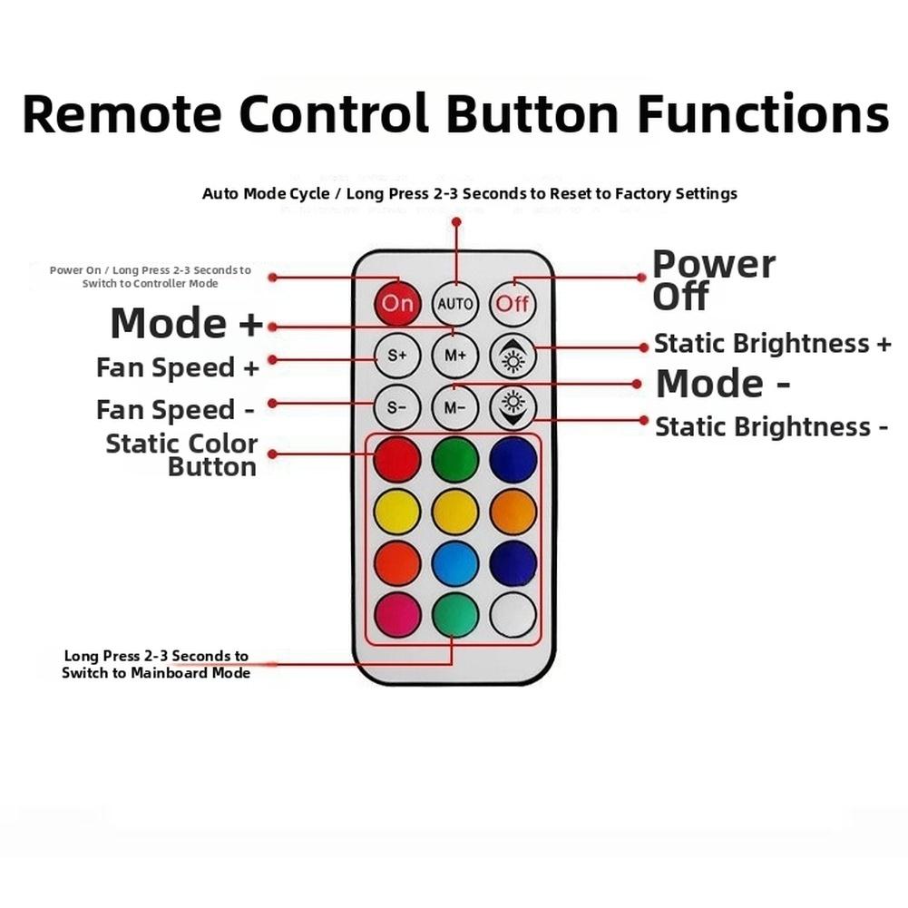 Smart RGB Fan Controller Hub With 10 Ports And Remote For PC Case ARGB Cooling System Lighting Control Accessories