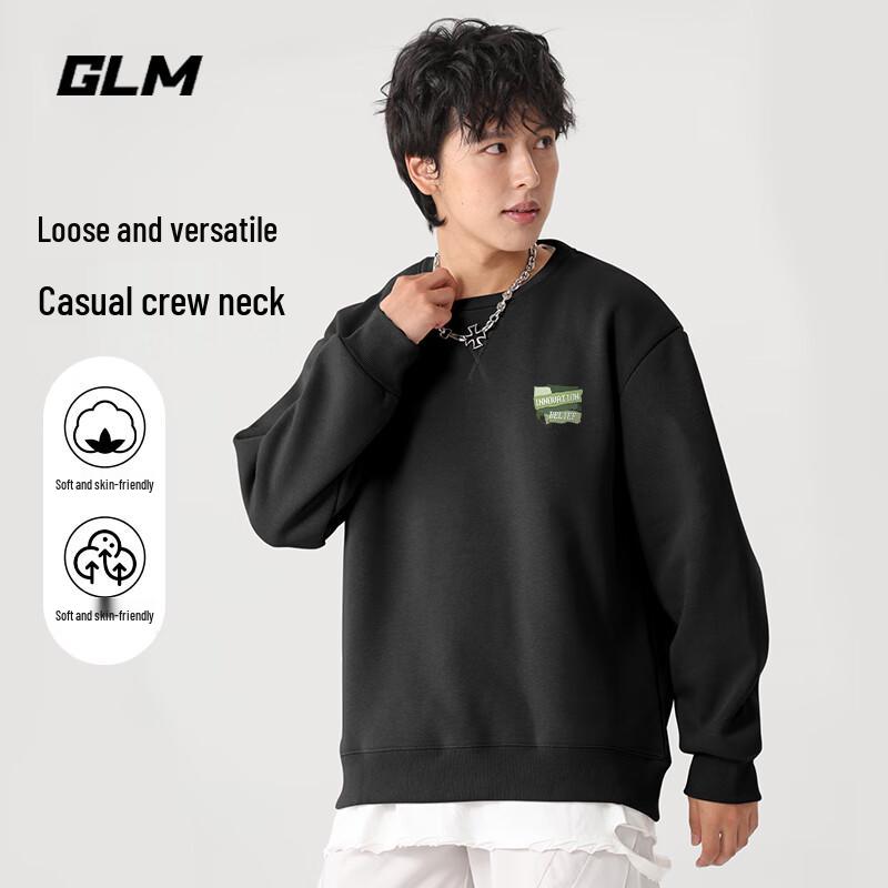 GLM Men's Fleece Lined Round Neck Sweatshirt