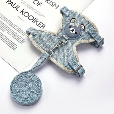 New Styleest Adorable Rabbit Harness And Leash Set Bunny Pet Accessories Vest Harnesses Rabbit Leashes For Outdoor Walking Pets Supplies