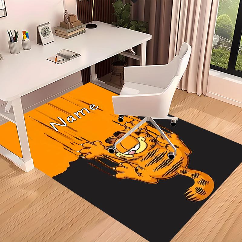 Custom personalization Garfield Print Area Rug - Soft, Washable Non-Slip Indoor Mat,Living Room,Home&Office Decorative Rug