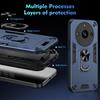 Mehrschichtige Autohalterung Ständerhülle für Realme 11 Pro + 10 9 Pro 9i Realme C53 C55 C51 C35 C33 C31 Kameraschutzhülle