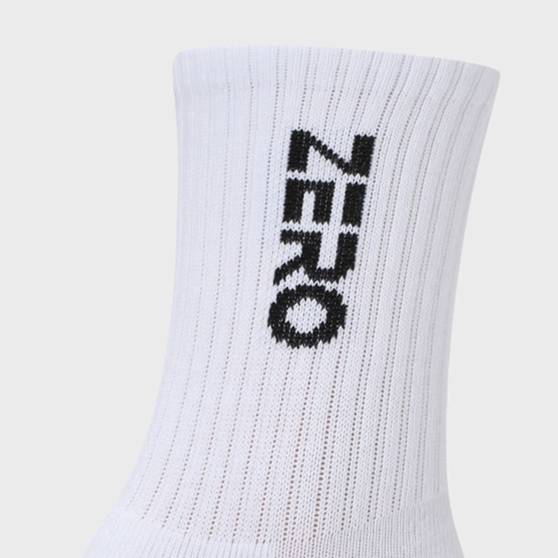 CLOUD ZERO ZERO Crew Socks (2P) (0097050) CZFAF1SC902SB-WHITE