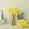 3 Head Bundles Of Hand Feel Summer Chrysanthemum Fake Flower Chrysanthemum Home Decoration Wedding Decoration Simulated Flower