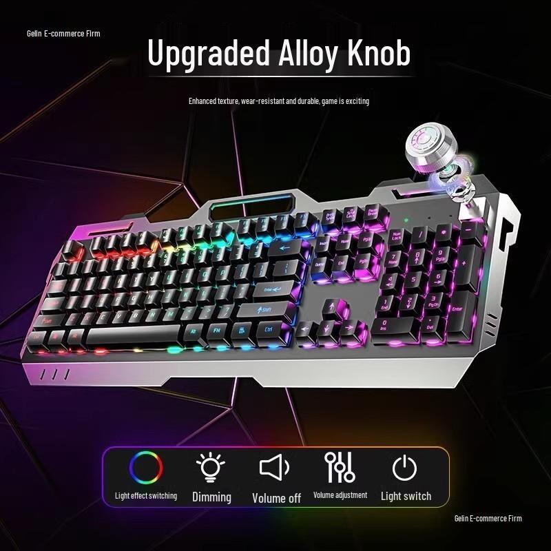 Mechanical Feel K2 Wired Keyboard and Mouse Set for Esports, Office, and Gaming.