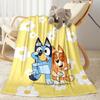 Bluey Bingo Hug Blanket Soft Warm Cozy Perfect for Bedding Couch Livingroom for All Occasions Playful Design Birthday Christmas Gift Blanket