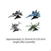 4 Pieces 4D Model Kit Airplane To Build Aircraft Puzzle Toys for Table Scene