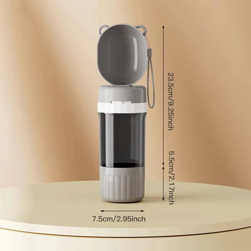 Portable 2 - in - 1 Dog Water Bottle with Food and Water Container Pet Feeder Bowl for Outdoor Travel Dog Drinking Bowls