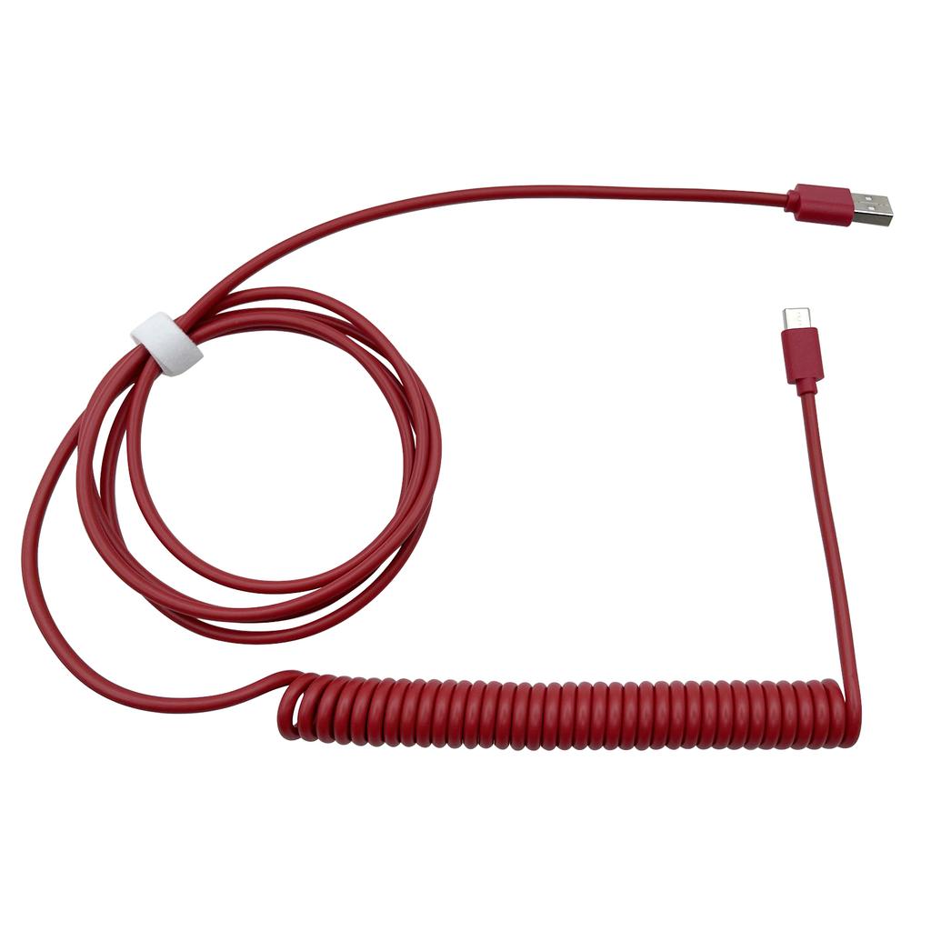 DIY Data Cable for Mechanical Keyboard Universal Extension Line Spring Coiled Charging Wire Type C To USB Port for PC Computer