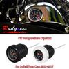 Astina Livello Olio Temperatura Nera Cromata per Moto Harley Softail Twin Cam Fat Boy Heritage Classic Slim 2000-2017