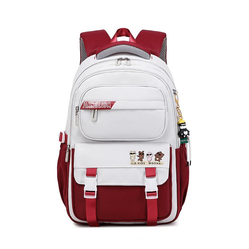 College-Mädchen Aussehen Rucksack mit großer Kapazität Lässiger Rucksack Koreanische Version Schlichter Ins-Stil und Schmutzabweisend