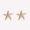 European and American Summer New Beach Vacation Style Personalized Creative Starfish Earrings, Trendy Fashion Commuter Earrings