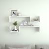 VidaXL Wall Shelves 2 Pcs White 100x15x20 Cm Chipboard