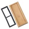 Household Bamboo Whetstone Non-slip Base Fixed Tray Kitchen Home Tool Holder Sharpening Storage Sharpener Stand Grindstone for