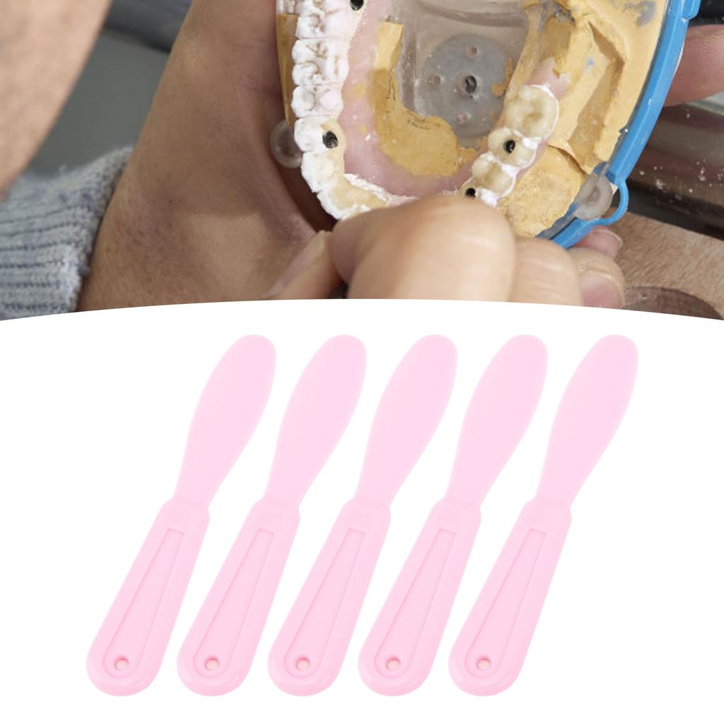 5PCS Plaster Spatula Plastic Ergonomic Design Easy to Clean Wear Resistant Mixing Stirring Spatula