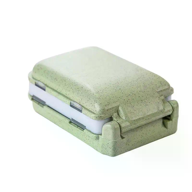 Three-layer Folding Portable Mini Medicine Storage Box Large Capacity Dispensing Organizer