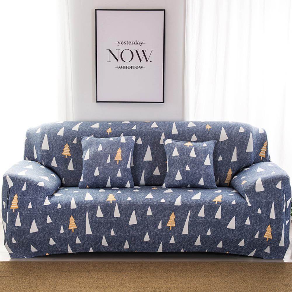 Stretchable Printed Sofa Cover Full Elastic Slipcover 4 Seasons Soft Fabric Protector