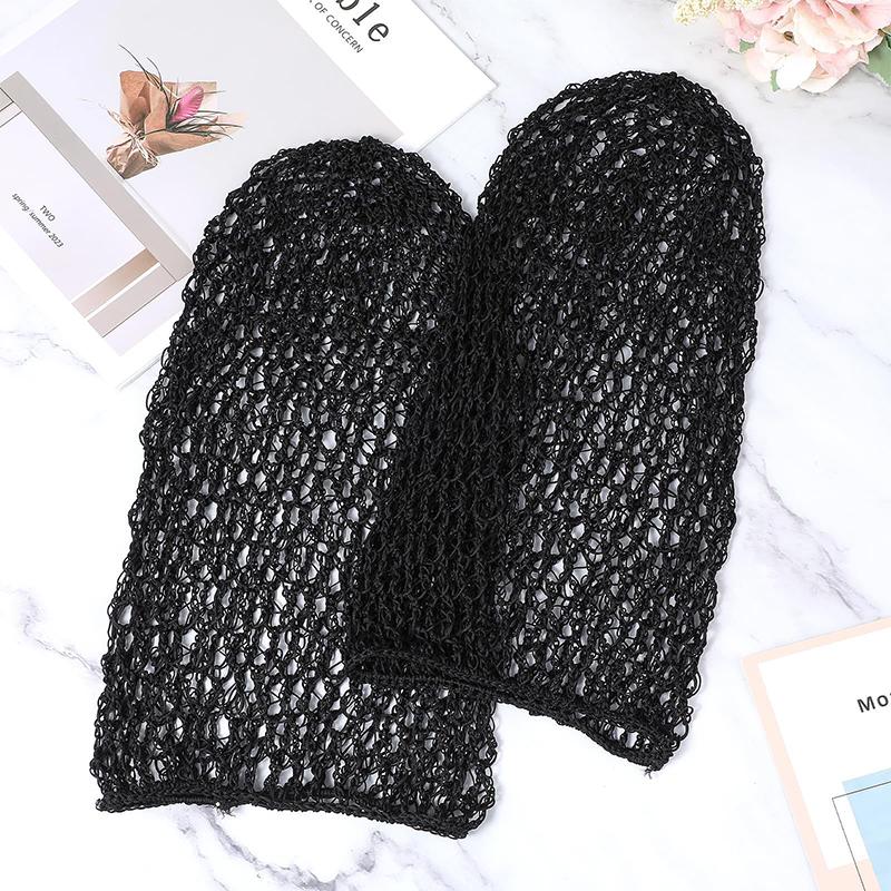 Hair Net Mesh For Women Sleeping Solid Color Crochet Cap Comfortable Snood Beauty Accessories Night Bedtime