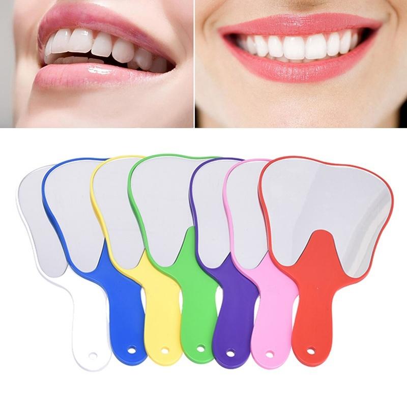 Zábavná rukojeť Zubní zrcátko Nástroj Nerozbitná ruka pacienta