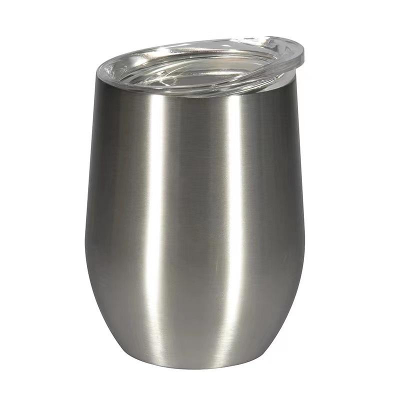 

Европа и Америка 12 унций Чашка для яиц 304 Нержавеющая сталь Вакуумное напыление U-образная чашка-скорлупа Swig Креативный бокал для красного вина 12oz