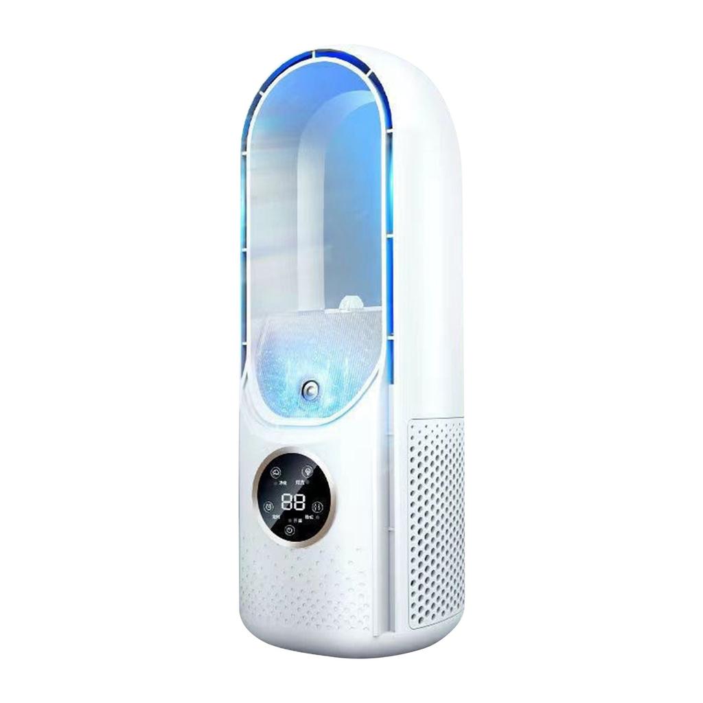 Portable Conditioning Fan Home Tower Fan, USB Bladeless Fan Multi-function Timer -saving Evaporative Cooler With 6-