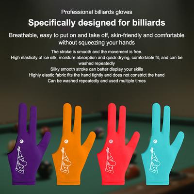 1 Pezzo Guanto di Alta Qualità per Stecca da Snooker e Biliardo Mano Sinistra Aperto Tre Dita Accessorio Accessori Fitness Per Uomini e Donne