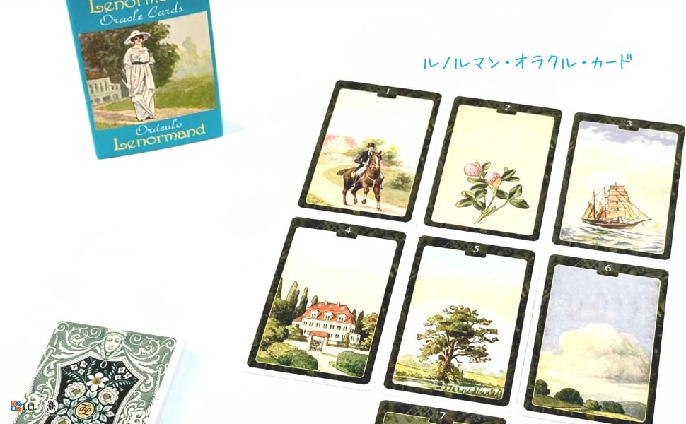 I.I.J Lenormand Cards, Lenormand Oracle Cards, Fortune Telling, with Japanese Instruction Manual, Authentic