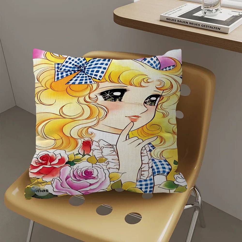 Anime Manga Candy Pillow Cushion Cover Pillowcase Living Room Sofa Home Decor Customized