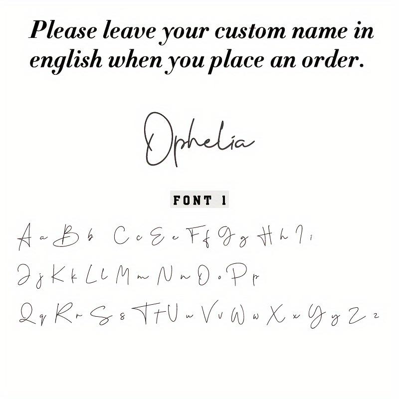 Personalized 18K Gold Stainless Steel Name Necklace with Custom Letter Pendant