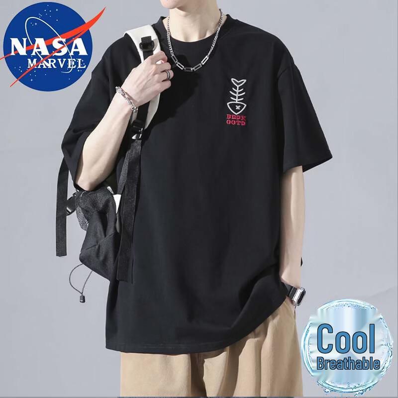 NASA MARVEL Men s Embroidered T-Shirt M