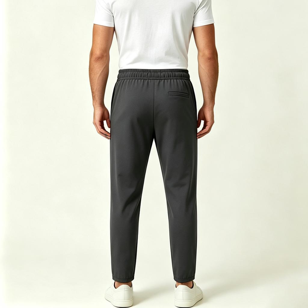 Men's Summer Lightweight Quick Dry Casual Straight Leg Pants with Stretch Elastic Waistband Breathable Trousers