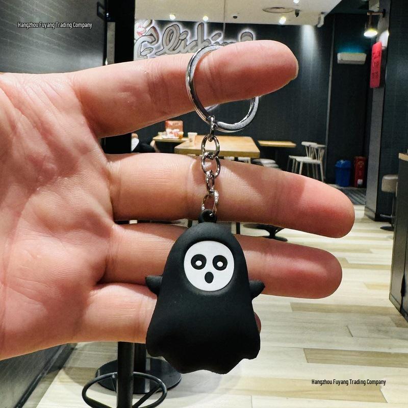 Brelok dla dzieci z motywem ducha i dyni na Halloween