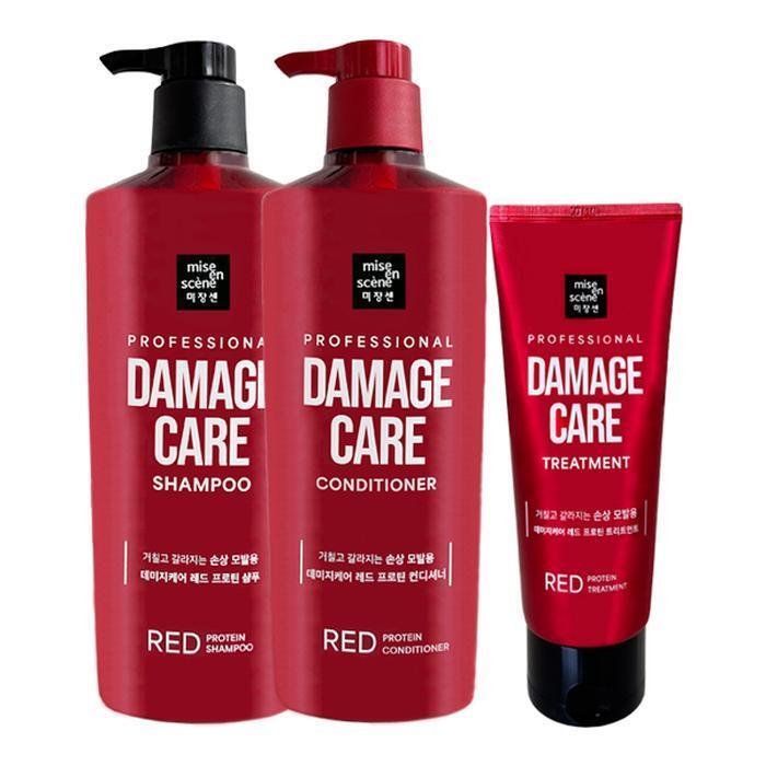 

mise en scène Damage Care Red Protein Shampoo 680ml + Conditioner 680ml + Treatment 180ml (14334803)