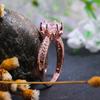 Sechs-Krallen Imitationsdiamantring Damen klassischer Karat Voll-Diamant Ehering Europäischer und Amerikanischer beliebter Schmuck