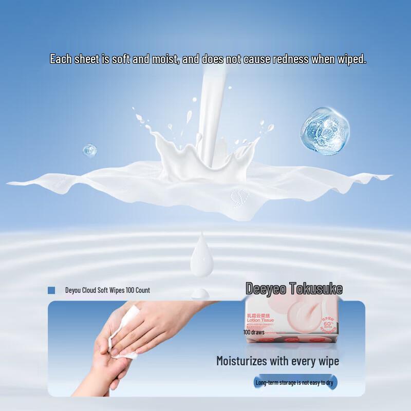 DeYou Unscented Baby Lotion Tissues